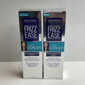 JOHN FRIEDA FRIZZ EASE Go Curler Heat Activated Spray 3.5floz.